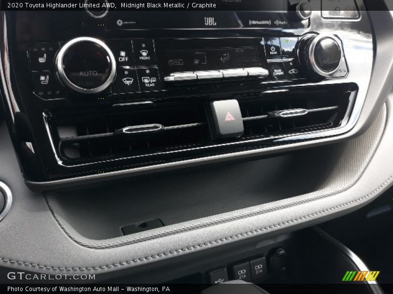 Midnight Black Metallic / Graphite 2020 Toyota Highlander Limited AWD