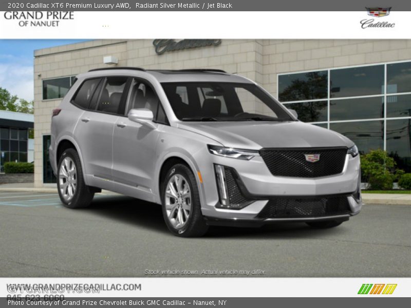 Radiant Silver Metallic / Jet Black 2020 Cadillac XT6 Premium Luxury AWD