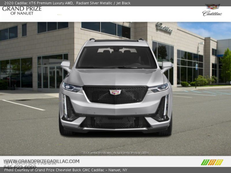 Radiant Silver Metallic / Jet Black 2020 Cadillac XT6 Premium Luxury AWD