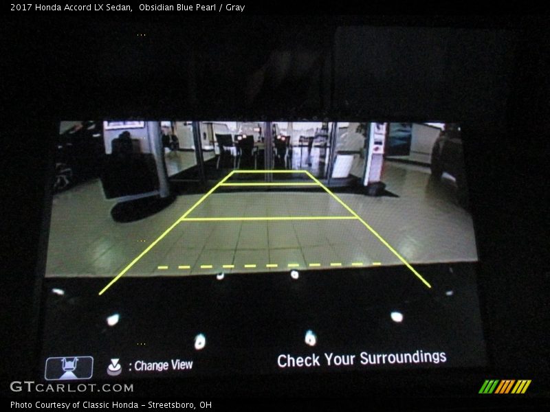 Obsidian Blue Pearl / Gray 2017 Honda Accord LX Sedan