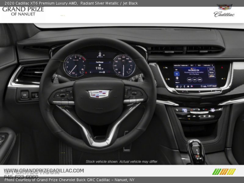 Radiant Silver Metallic / Jet Black 2020 Cadillac XT6 Premium Luxury AWD