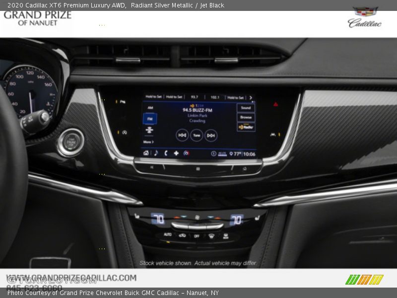 Radiant Silver Metallic / Jet Black 2020 Cadillac XT6 Premium Luxury AWD