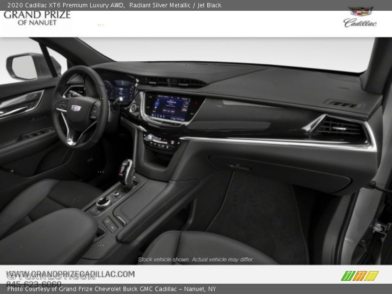 Radiant Silver Metallic / Jet Black 2020 Cadillac XT6 Premium Luxury AWD