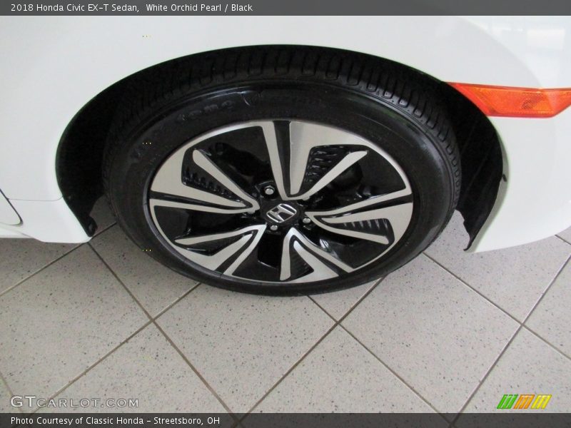 White Orchid Pearl / Black 2018 Honda Civic EX-T Sedan