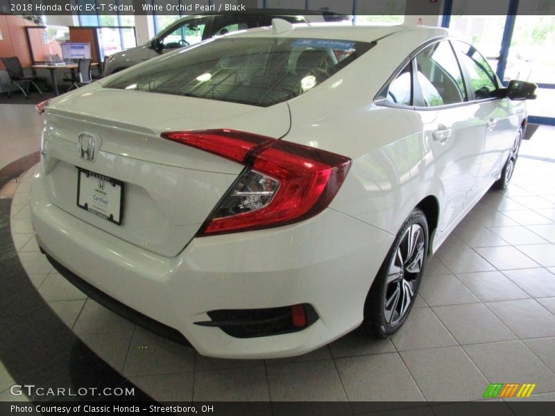 White Orchid Pearl / Black 2018 Honda Civic EX-T Sedan
