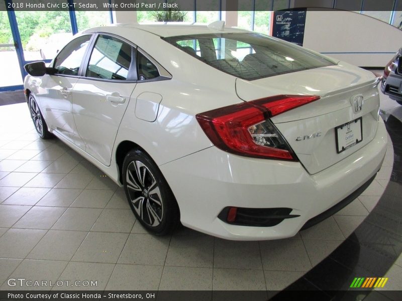 White Orchid Pearl / Black 2018 Honda Civic EX-T Sedan