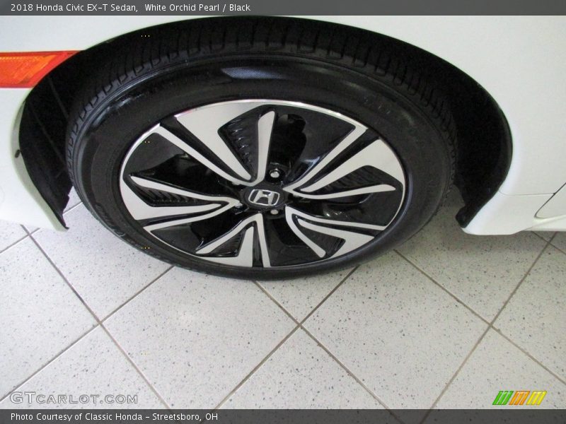 White Orchid Pearl / Black 2018 Honda Civic EX-T Sedan