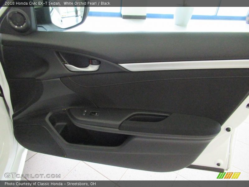 White Orchid Pearl / Black 2018 Honda Civic EX-T Sedan