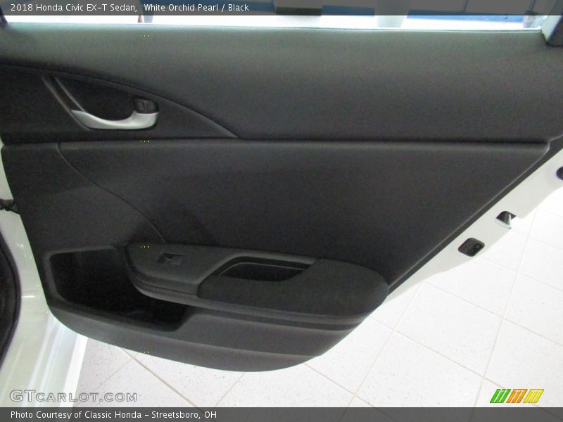 White Orchid Pearl / Black 2018 Honda Civic EX-T Sedan