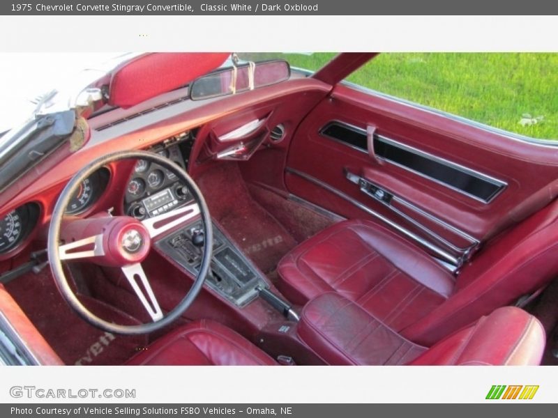  1975 Corvette Stingray Convertible Dark Oxblood Interior