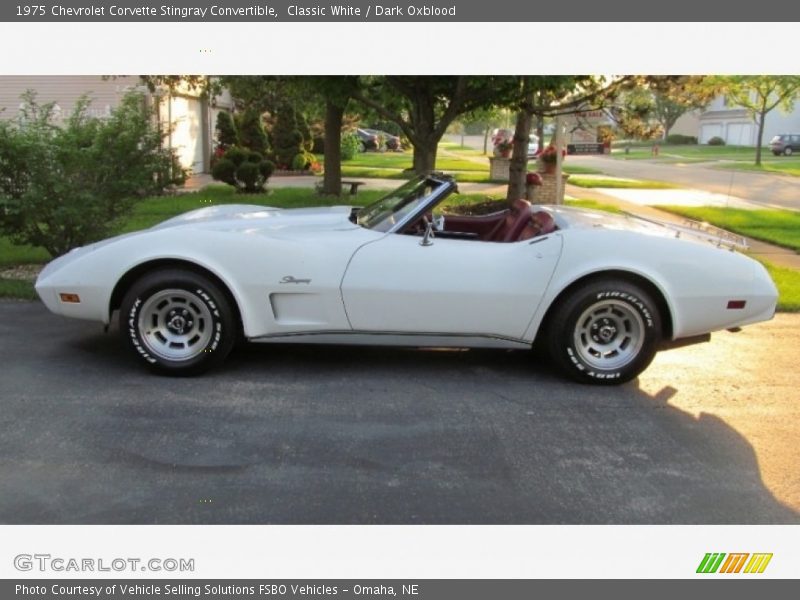  1975 Corvette Stingray Convertible Classic White