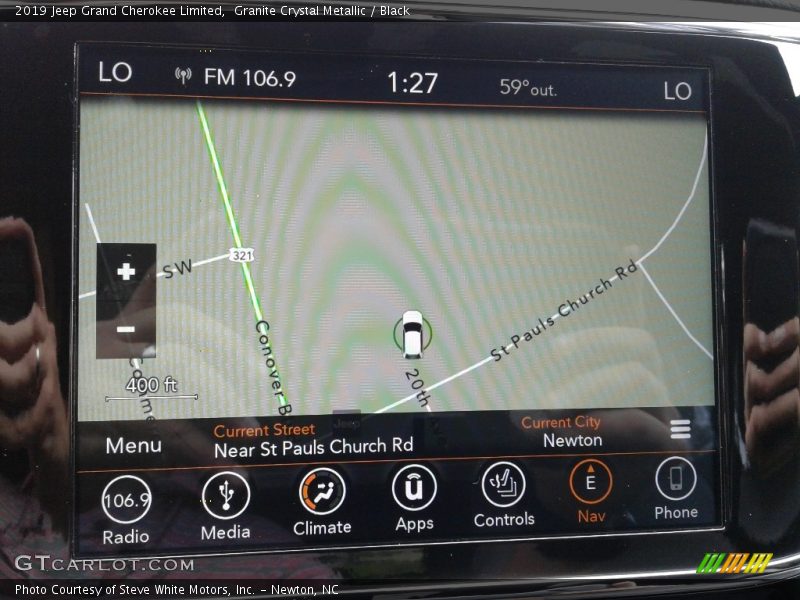 Navigation of 2019 Grand Cherokee Limited