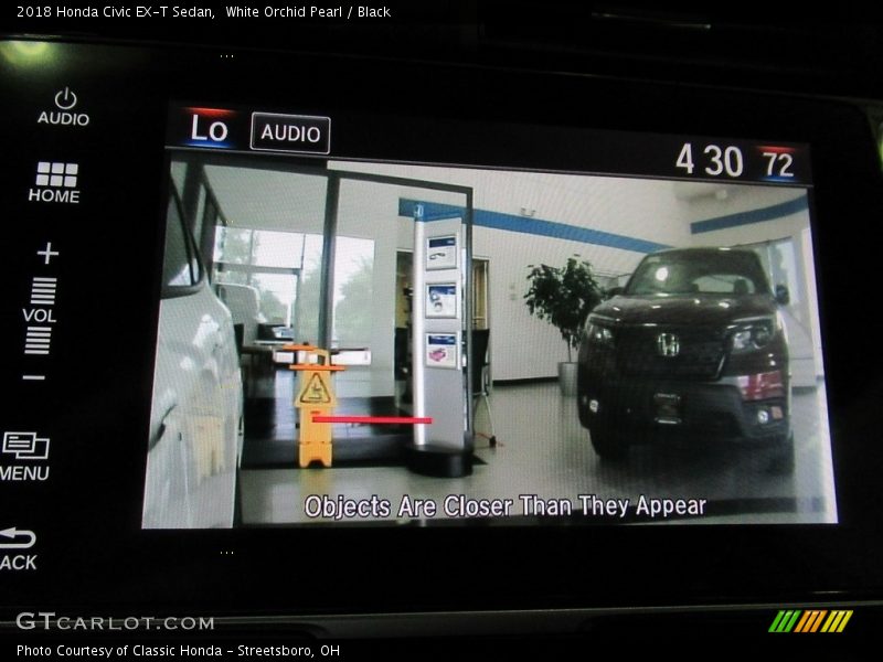 White Orchid Pearl / Black 2018 Honda Civic EX-T Sedan