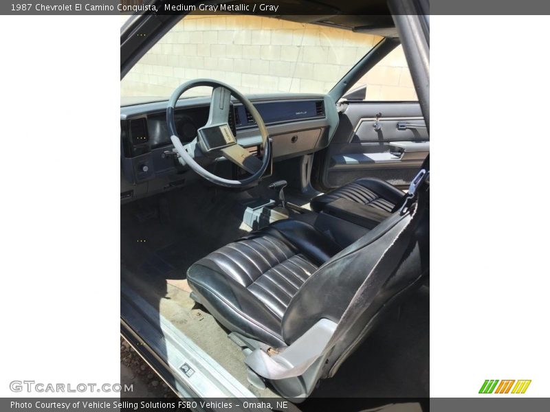  1987 El Camino Conquista Gray Interior