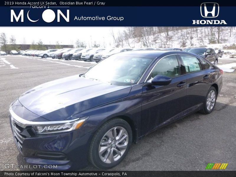 Obsidian Blue Pearl / Gray 2019 Honda Accord LX Sedan