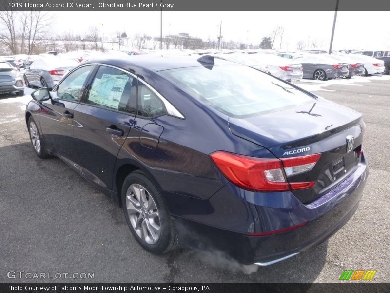 Obsidian Blue Pearl / Gray 2019 Honda Accord LX Sedan