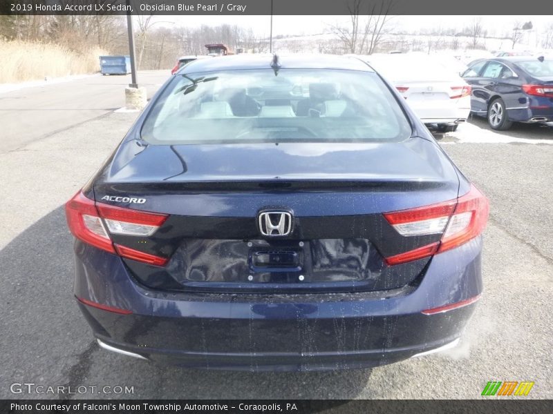 Obsidian Blue Pearl / Gray 2019 Honda Accord LX Sedan