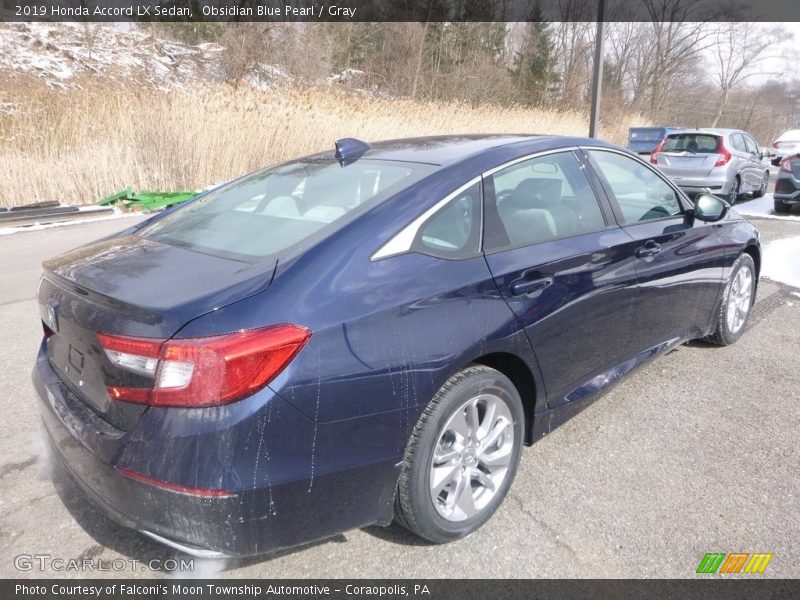 Obsidian Blue Pearl / Gray 2019 Honda Accord LX Sedan