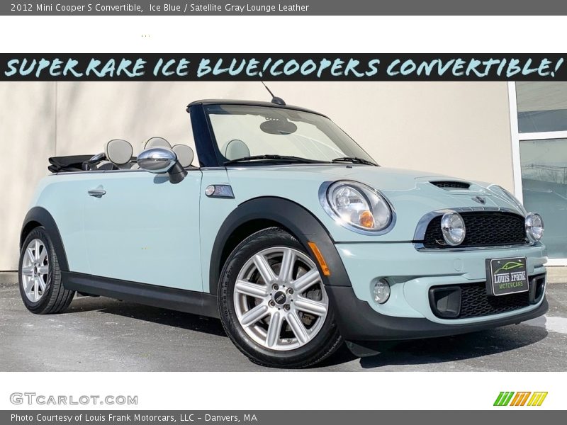 Ice Blue / Satellite Gray Lounge Leather 2012 Mini Cooper S Convertible