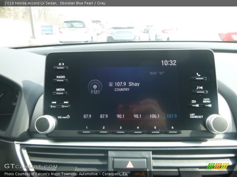 Obsidian Blue Pearl / Gray 2019 Honda Accord LX Sedan