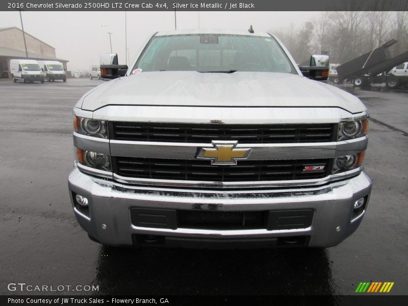 Silver Ice Metallic / Jet Black 2016 Chevrolet Silverado 2500HD LTZ Crew Cab 4x4