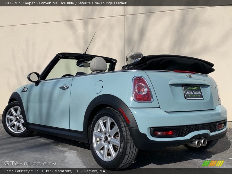 Ice Blue / Satellite Gray Lounge Leather 2012 Mini Cooper S Convertible