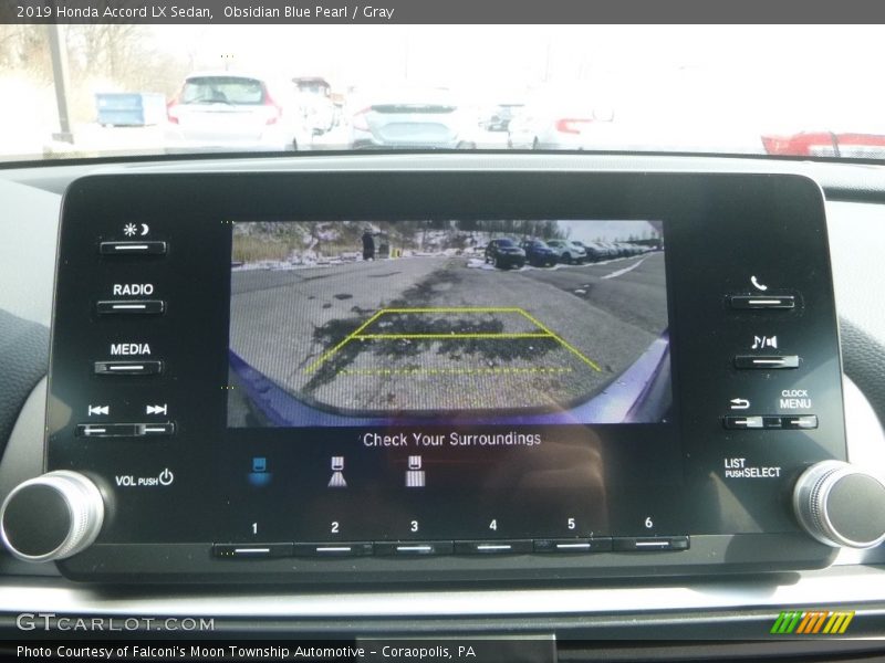 Obsidian Blue Pearl / Gray 2019 Honda Accord LX Sedan