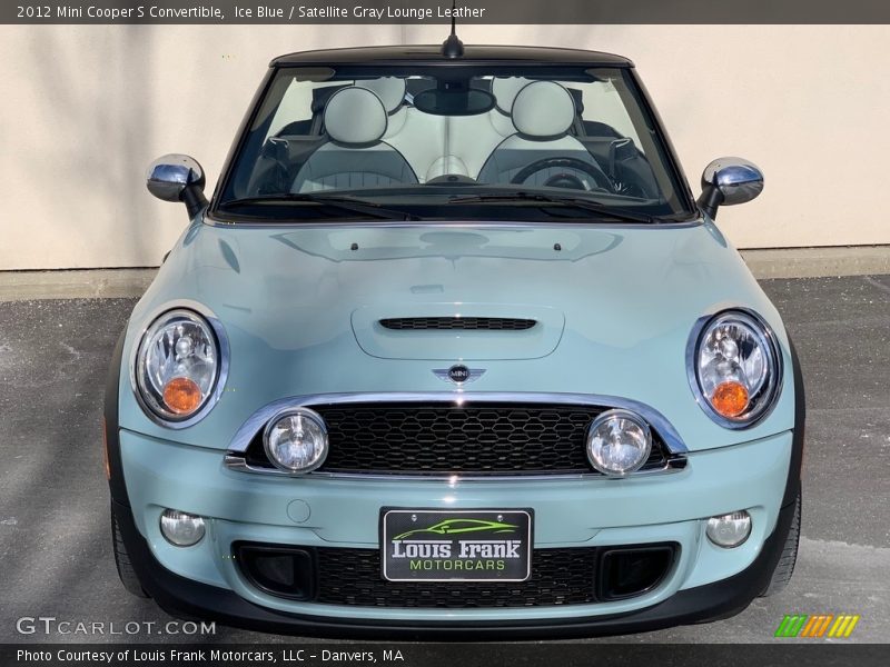 Ice Blue / Satellite Gray Lounge Leather 2012 Mini Cooper S Convertible