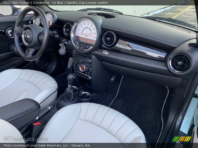 Ice Blue / Satellite Gray Lounge Leather 2012 Mini Cooper S Convertible