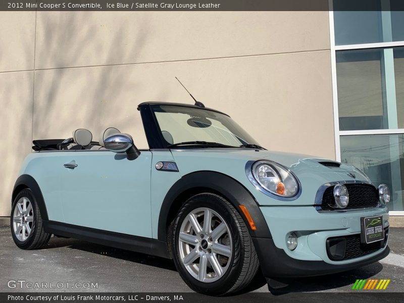 Ice Blue / Satellite Gray Lounge Leather 2012 Mini Cooper S Convertible