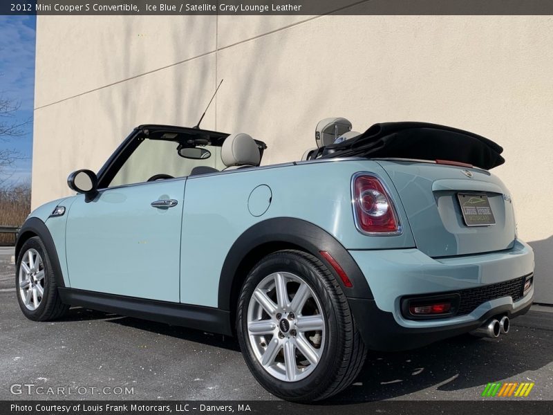 Ice Blue / Satellite Gray Lounge Leather 2012 Mini Cooper S Convertible