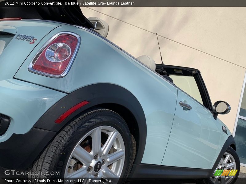 Ice Blue / Satellite Gray Lounge Leather 2012 Mini Cooper S Convertible