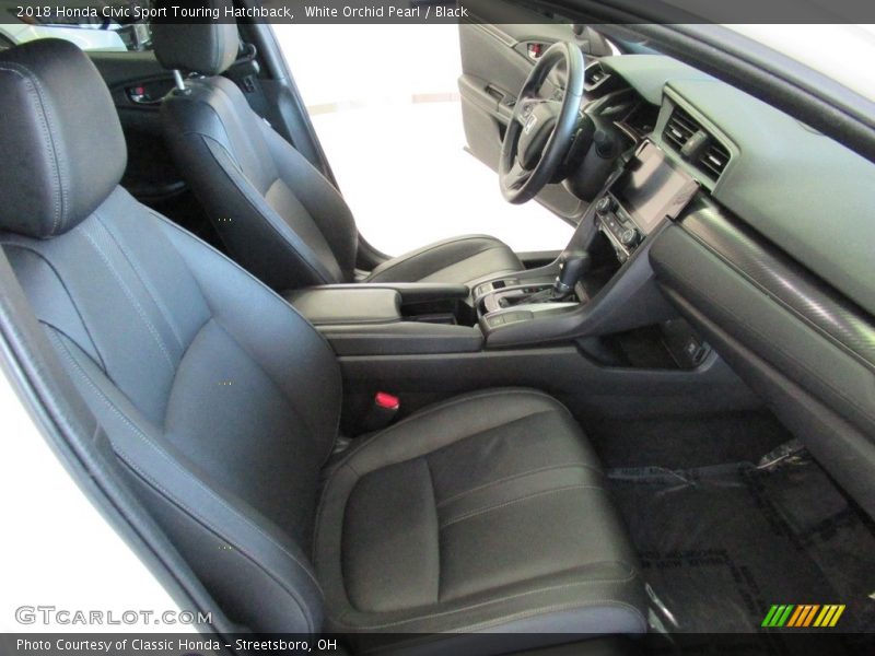 Front Seat of 2018 Civic Sport Touring Hatchback