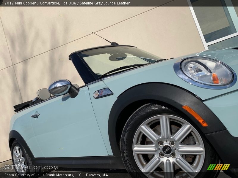 Ice Blue / Satellite Gray Lounge Leather 2012 Mini Cooper S Convertible