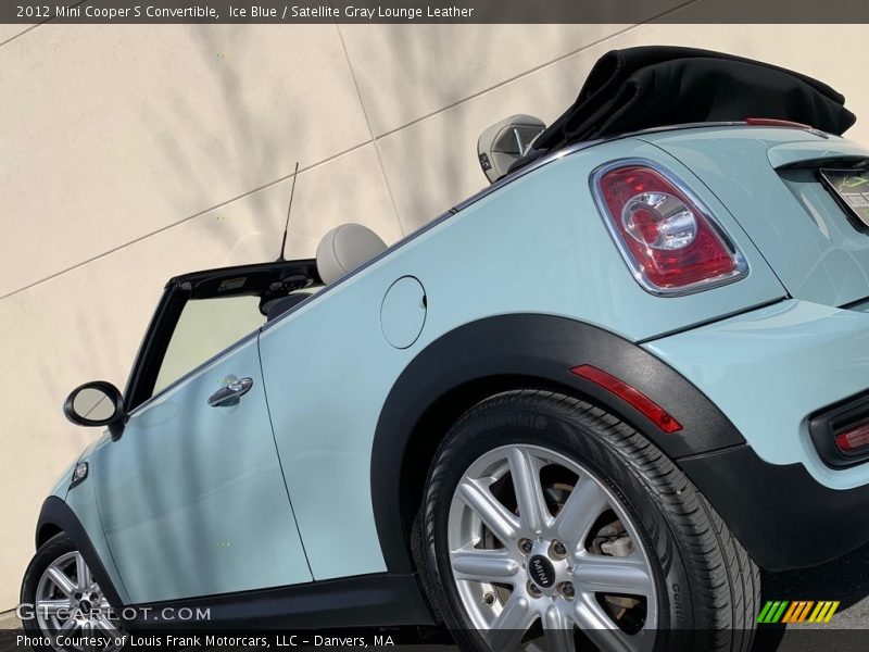 Ice Blue / Satellite Gray Lounge Leather 2012 Mini Cooper S Convertible