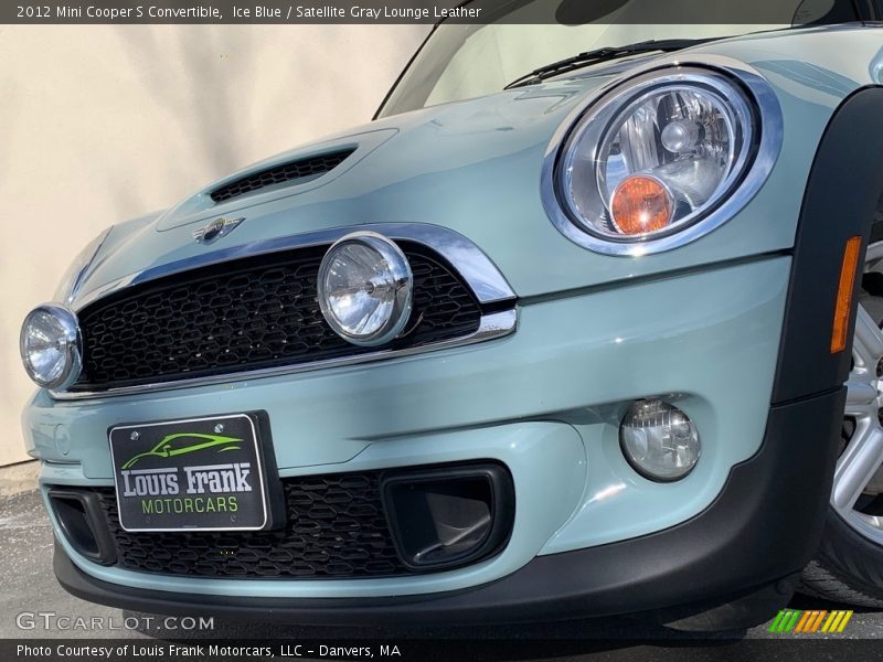 Ice Blue / Satellite Gray Lounge Leather 2012 Mini Cooper S Convertible