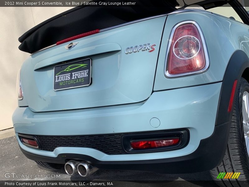 Ice Blue / Satellite Gray Lounge Leather 2012 Mini Cooper S Convertible