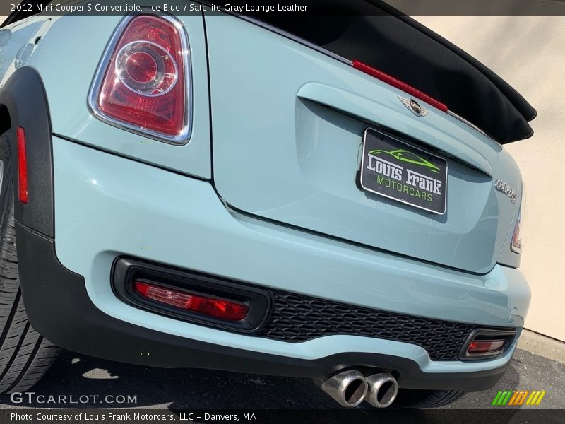 Ice Blue / Satellite Gray Lounge Leather 2012 Mini Cooper S Convertible