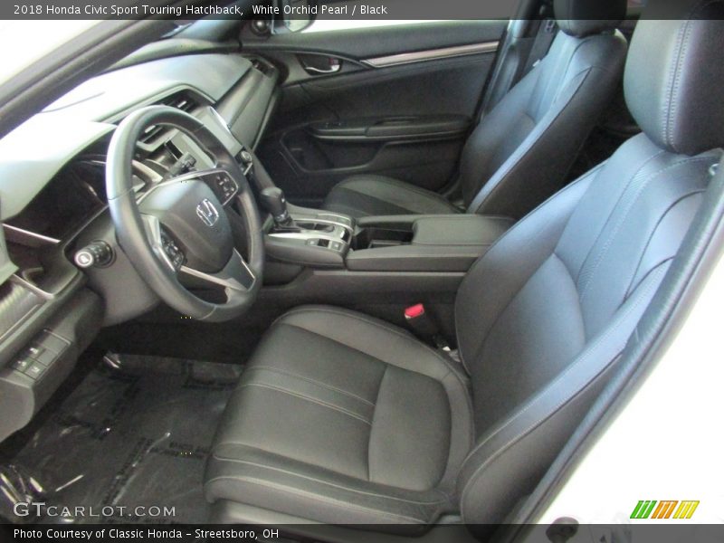 Front Seat of 2018 Civic Sport Touring Hatchback