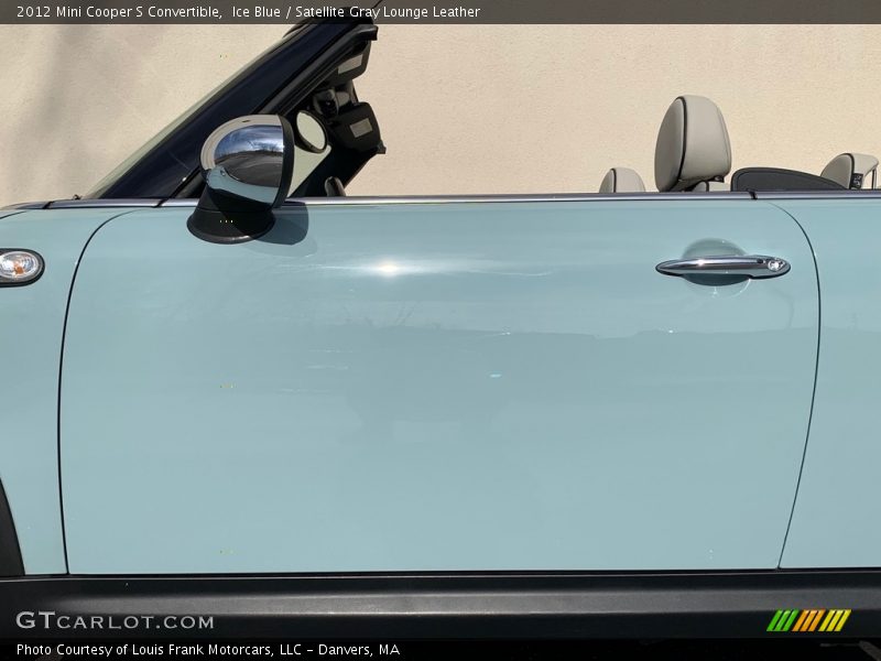 Ice Blue / Satellite Gray Lounge Leather 2012 Mini Cooper S Convertible