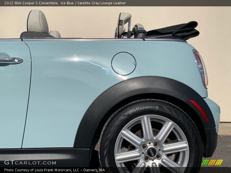 Ice Blue / Satellite Gray Lounge Leather 2012 Mini Cooper S Convertible