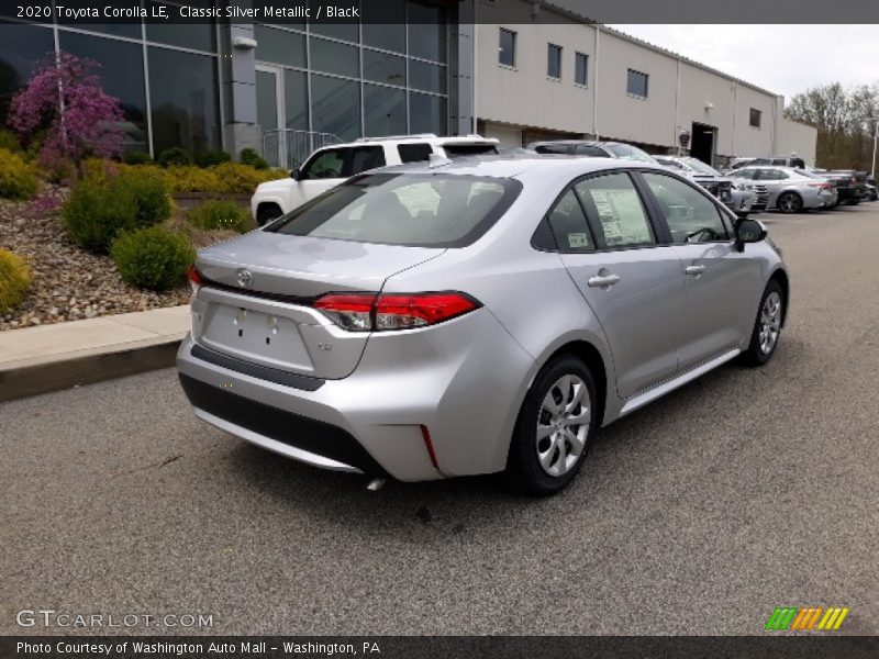 Classic Silver Metallic / Black 2020 Toyota Corolla LE