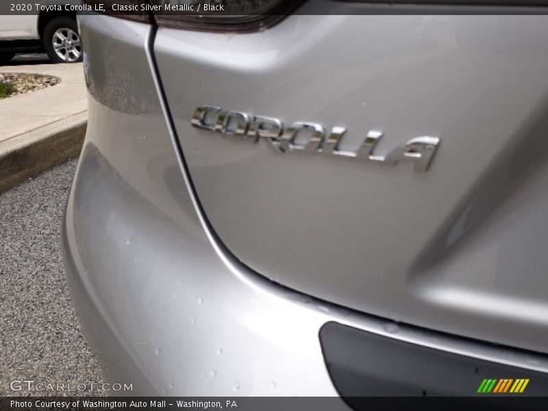 Classic Silver Metallic / Black 2020 Toyota Corolla LE