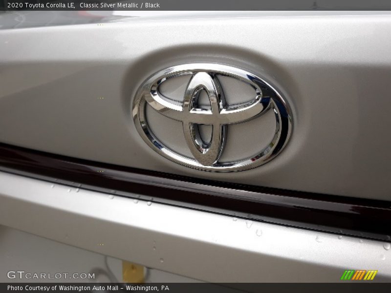 Classic Silver Metallic / Black 2020 Toyota Corolla LE