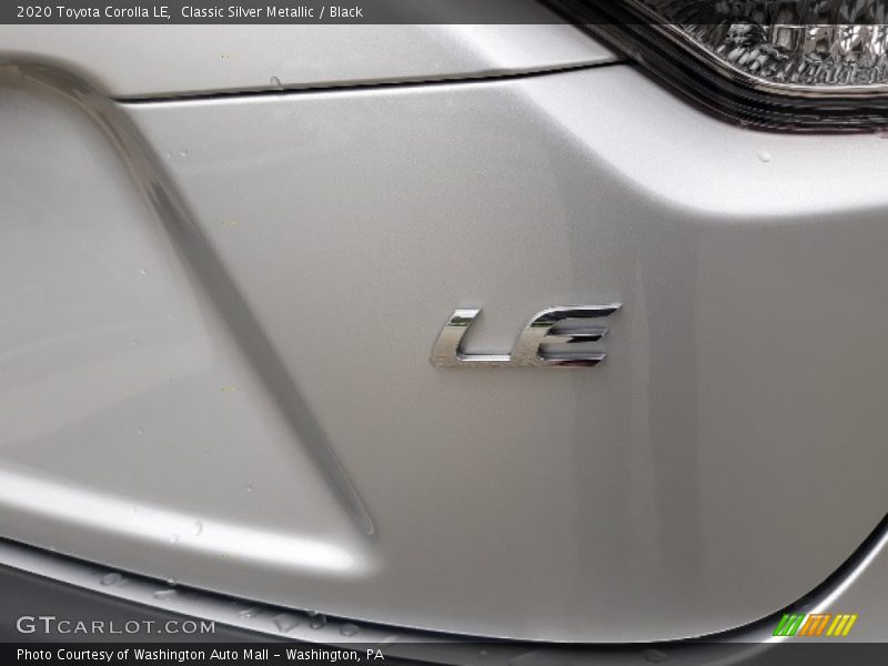 Classic Silver Metallic / Black 2020 Toyota Corolla LE