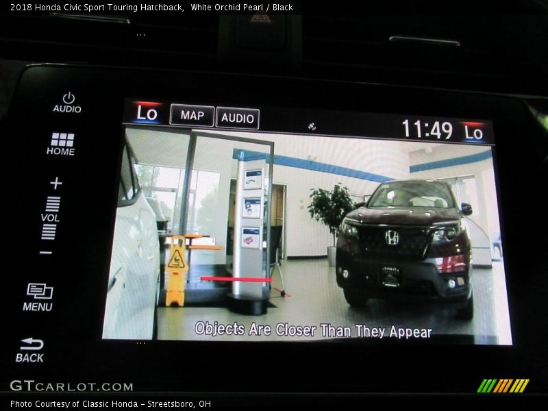 White Orchid Pearl / Black 2018 Honda Civic Sport Touring Hatchback