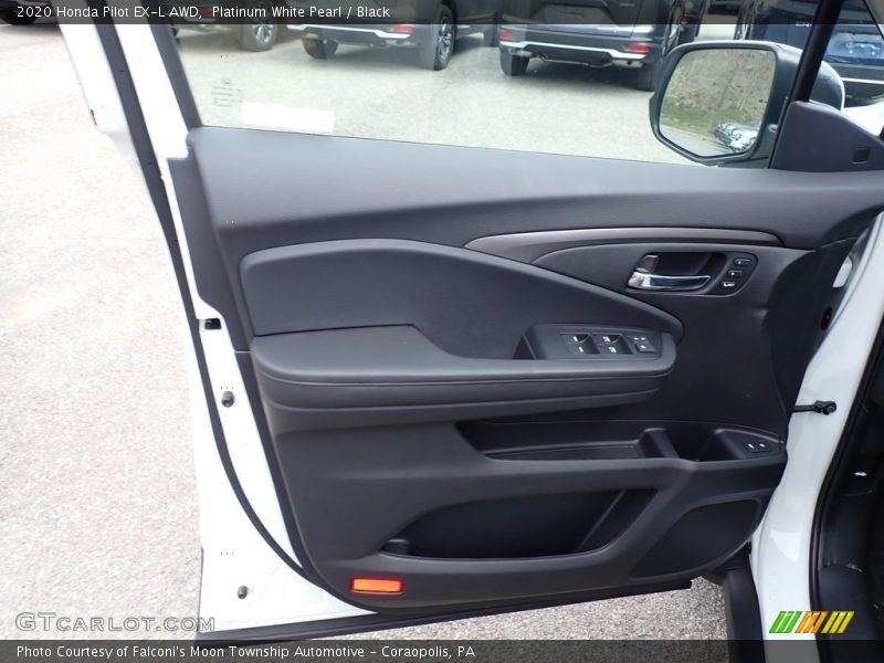 Platinum White Pearl / Black 2020 Honda Pilot EX-L AWD