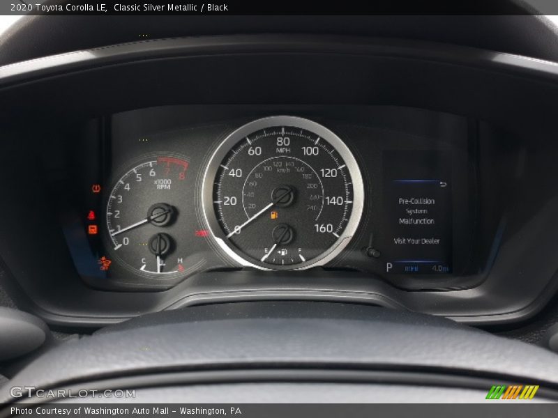 Classic Silver Metallic / Black 2020 Toyota Corolla LE