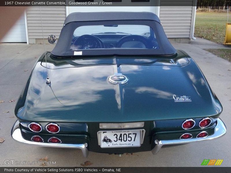 Goodwood Green / Green 1967 Chevrolet Corvette Convertible