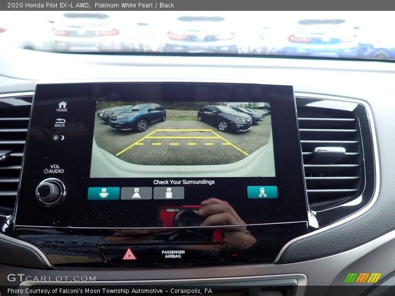Platinum White Pearl / Black 2020 Honda Pilot EX-L AWD